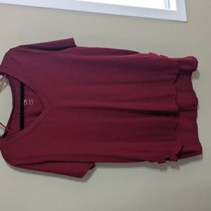 Nola red top with cutouts